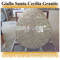 giallo santa cecilia gold granite table